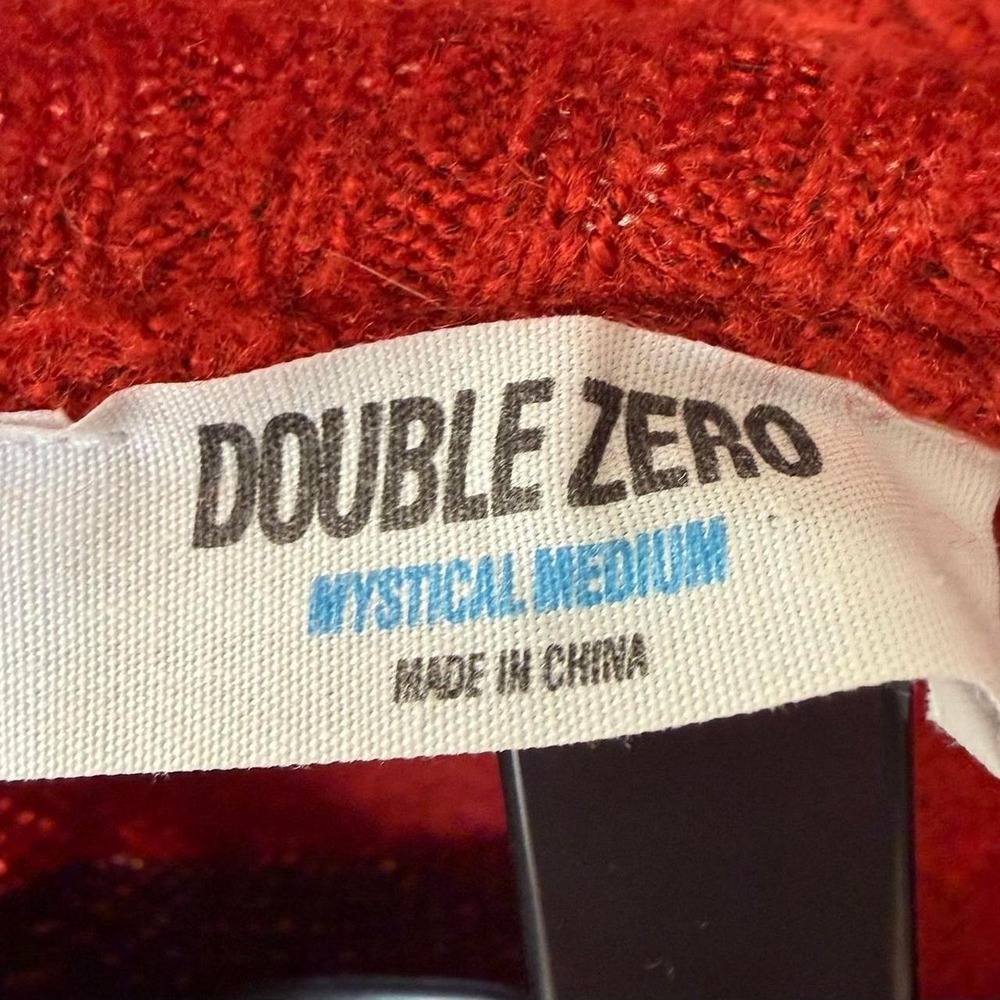 Double Zero Mystical Medium Burnt Orange Knit Crop Sweater Wide Sleeve DZ24E427 - Picture 4 of 8